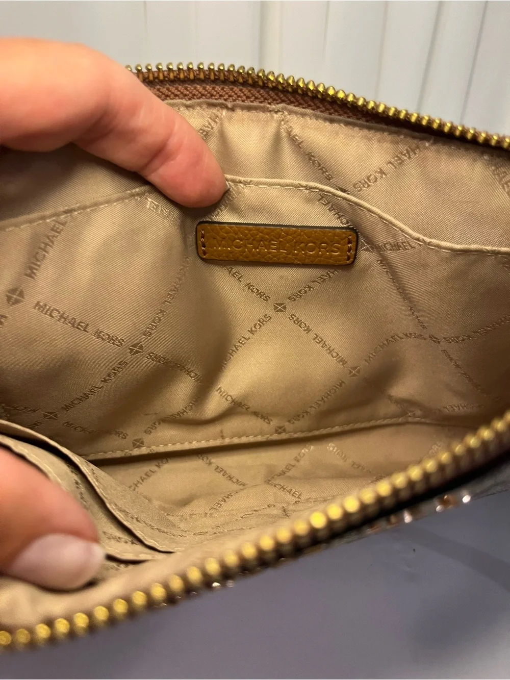 Michael Kors Jet Set Logo Wristlet Clutch